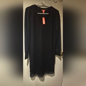 Joe Fresh Black V-Neck Top